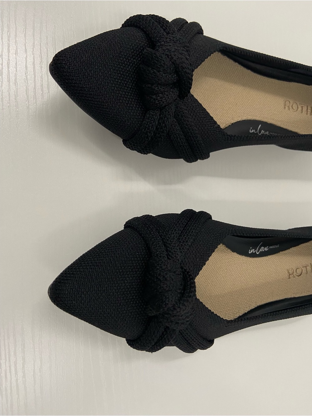 Rothy's The Knot Point II - BLACK shoes ballet flats Size 8.5 - Picture 7 of 16